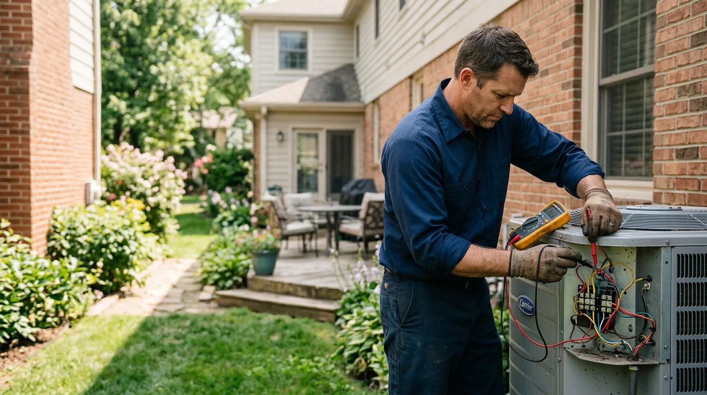 HVAC technician working near Erie, KS